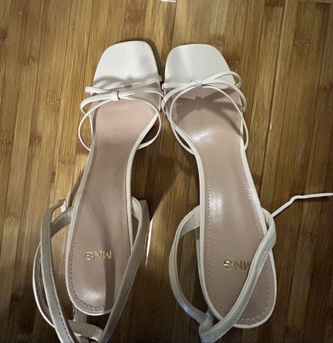 Sandale elegante albe Mango 40