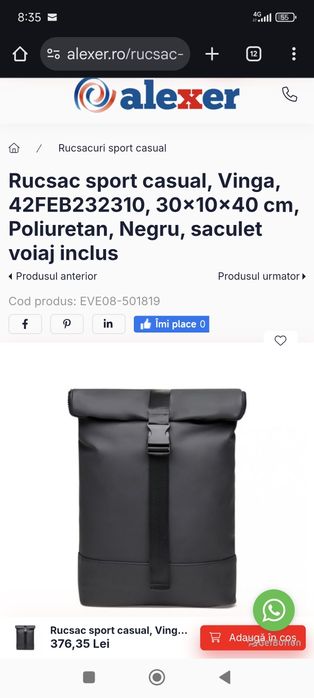 Rucsac impermeabil Ford Adventurous Spirit Vinga