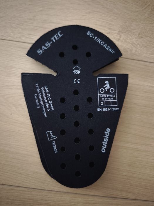 Protecții Armura Viscoelastica Noua Sas Tec Triple Flex Air Level 2 Moto Motocicleta Scooter ATV Trotineta
