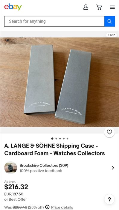 Cutie ceas A Lange & Sohne