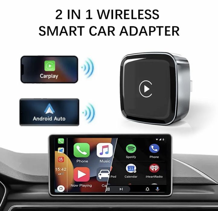 Безжичен CarPlay и Android Auto