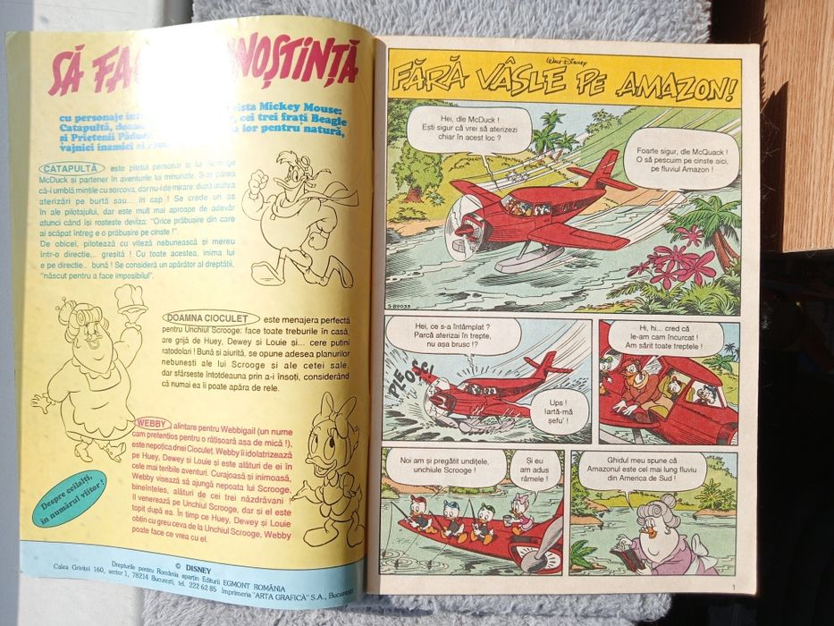 Revista banda desenata Duck Tales Disney EGMONT