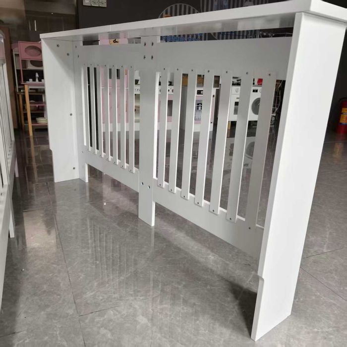 Panou decorativ- Masca calorifer, lemn MDF alb lucios L