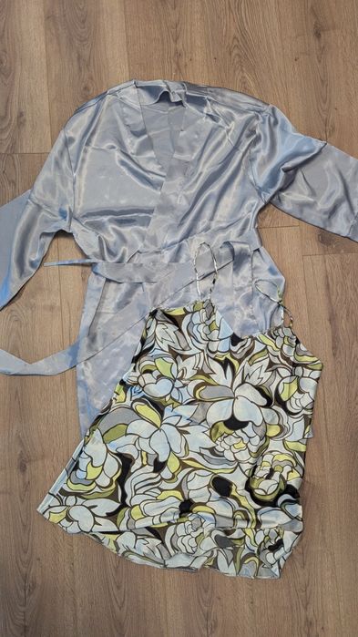 Нощница+халат/сатен