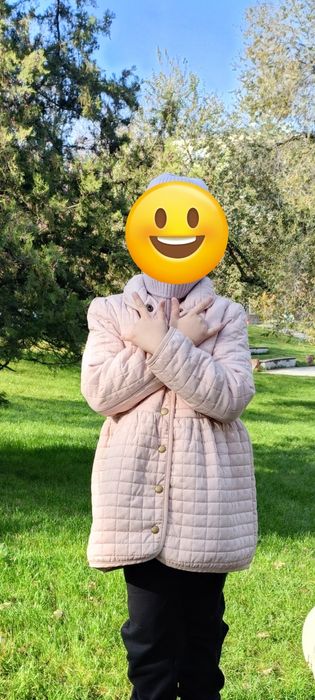 Детское пальто стёганое