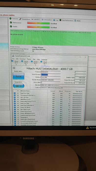 Vand HDD HGST 4tb  13zile de utilizare, ca nou !!!