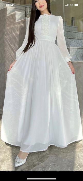 Белые платье размер 46