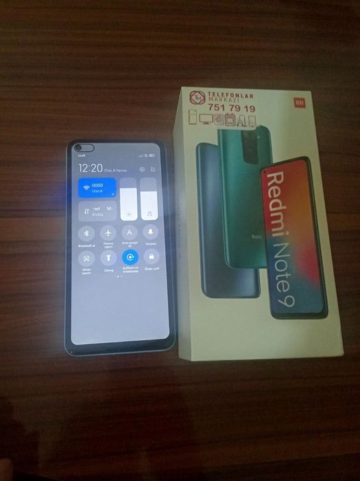 Redmi note 9   4/128 idiol Telefon izlaganlar uchun