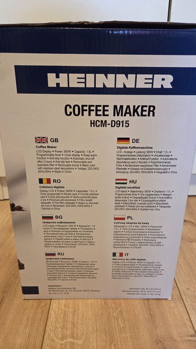 Cafetiera digitala Heinner HCM-D915