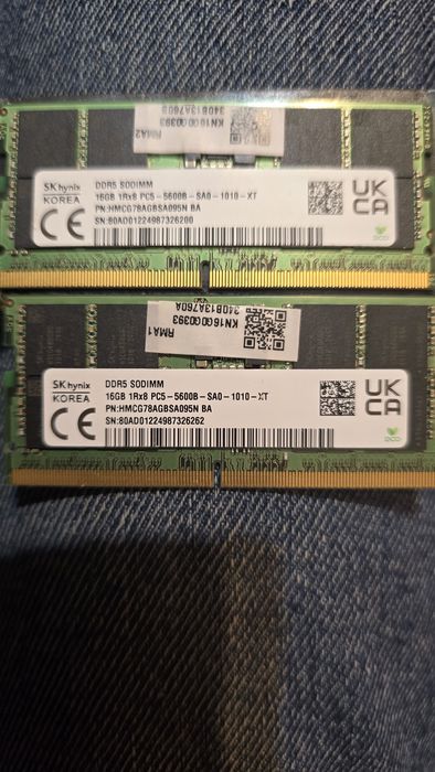 Memorie ddr5 64gb  laptop 4x16gb