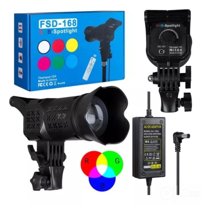 Спотлайт для освешения/ FSD-168 RGB SPOTLIGHT Цветной прожектор лампа