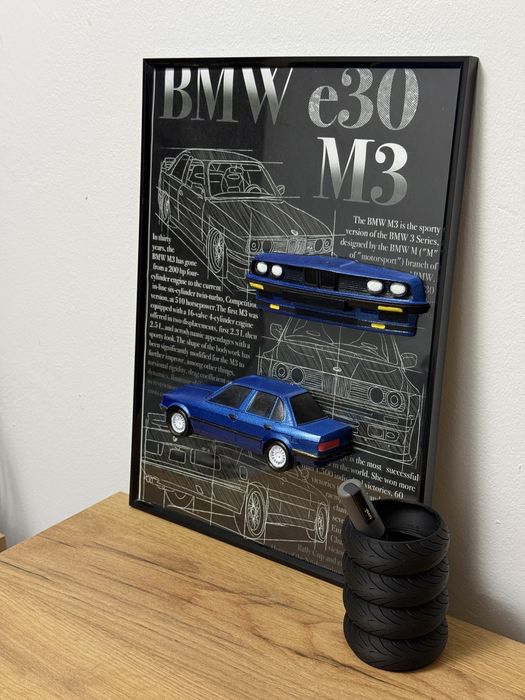Tablou A3 BMW E30 ( Ursulet )