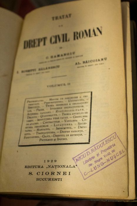 Tratat de drept civil român (1928-1929)
