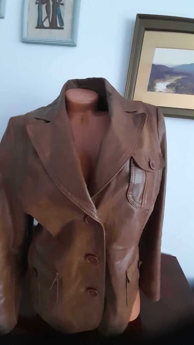 Jacheta dama din piele naturala „Love Story, Blendy she”