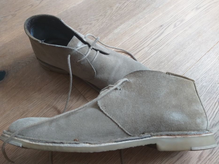 Pantofi/ ghete piele intoarsa, marime 43