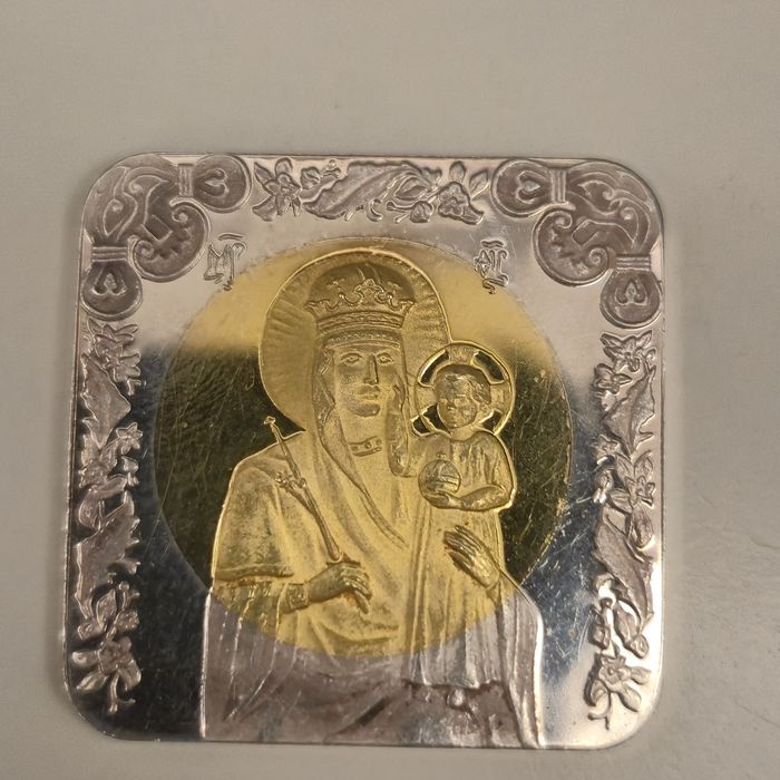 Monede argint 999.9 silver medalie  aur 8k