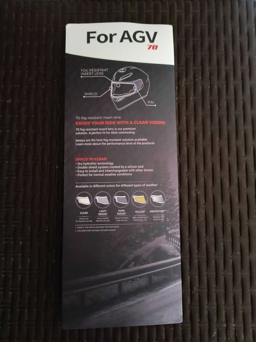 Vizieră Dark Smoke AGV + Pinlock AGV