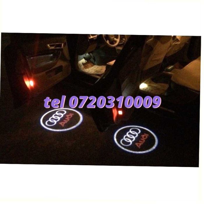Set Proiectoare Logo Audi Lampi Led Portiera Usa Audi A3
