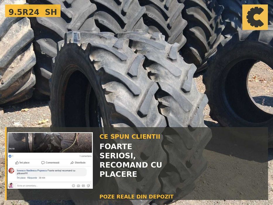 Cauciucuri 9.5R24 250/85R24 Stomil Anvelope Tractor Fata SH TVA Garantie Factura Ursus U445 U650 Zetor