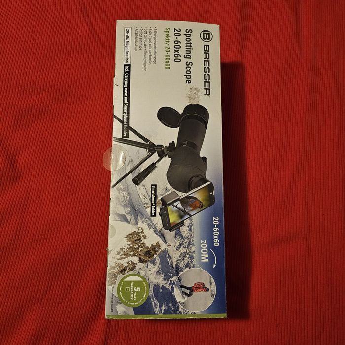 Luneta terestra Bresser 20-60x60 cu trepied