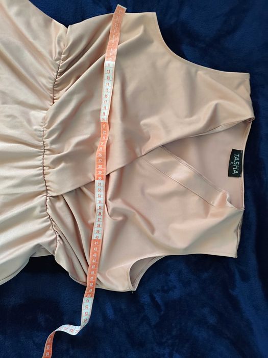 Официална дълга розова рокля