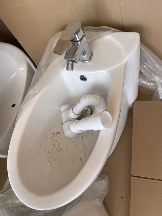 Унитаз, биде, раковина