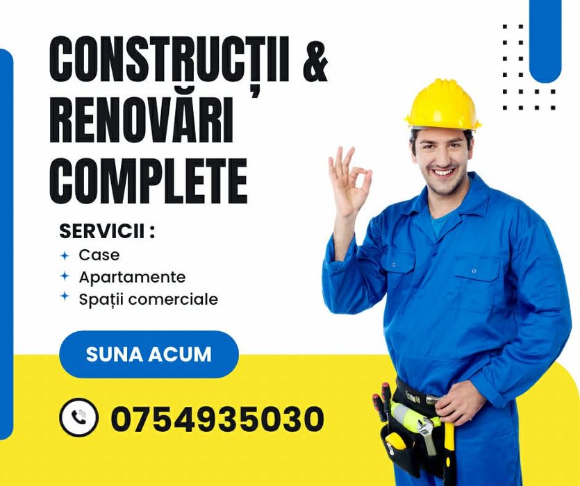 Renovări apartamente și case | Lucrări construcții complete