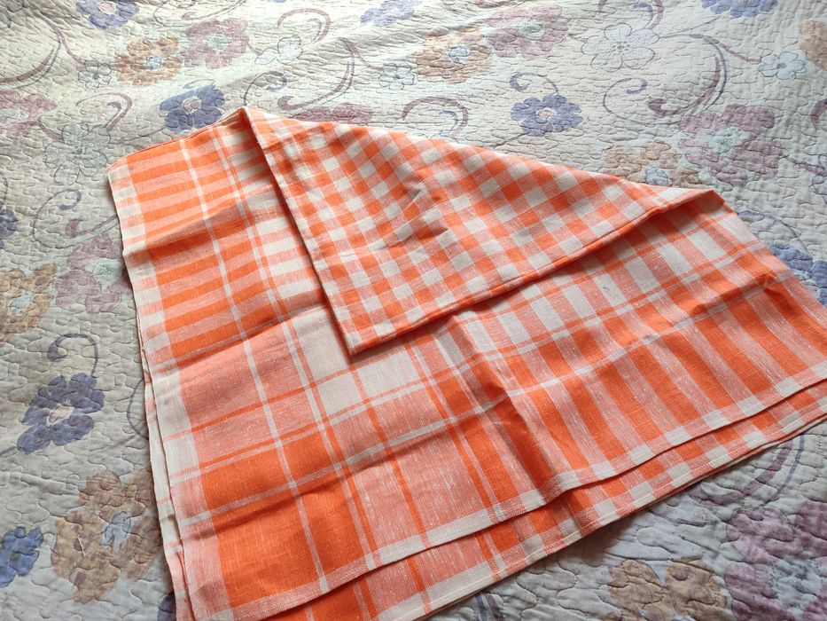 Простынь льняная советская