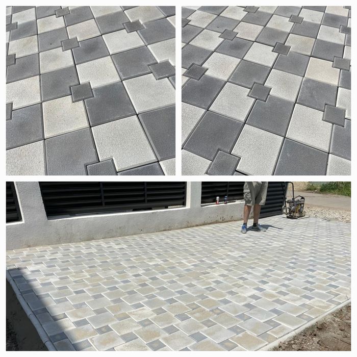 Pavaj borduri pavele pentru gradina si piscina. Montaj pavaj