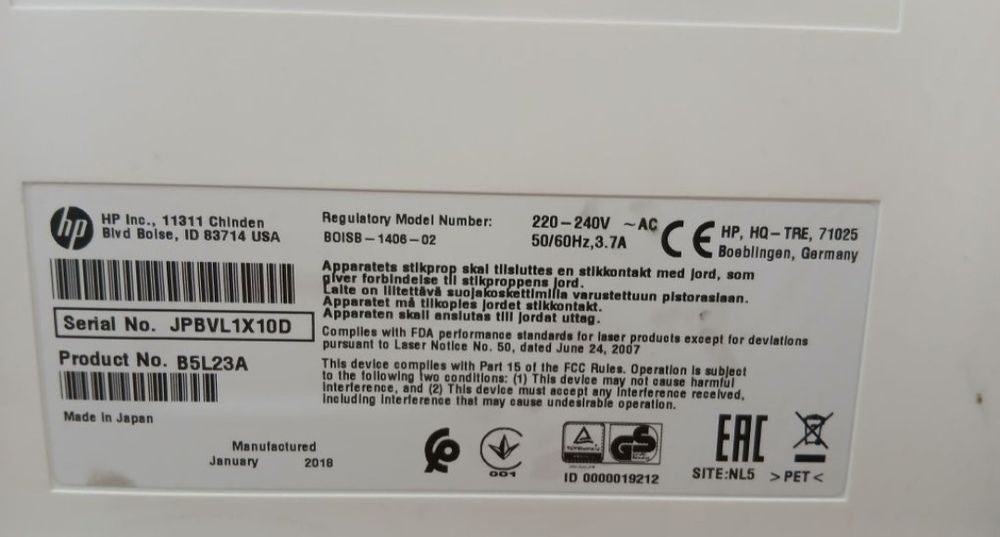 Принтер HP Color laser Jet enterprise M552