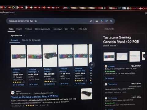 Tastatura genesis rhod 420 rgb