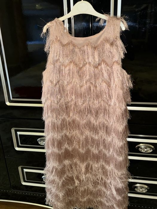 Коктельное палтье розового цвета