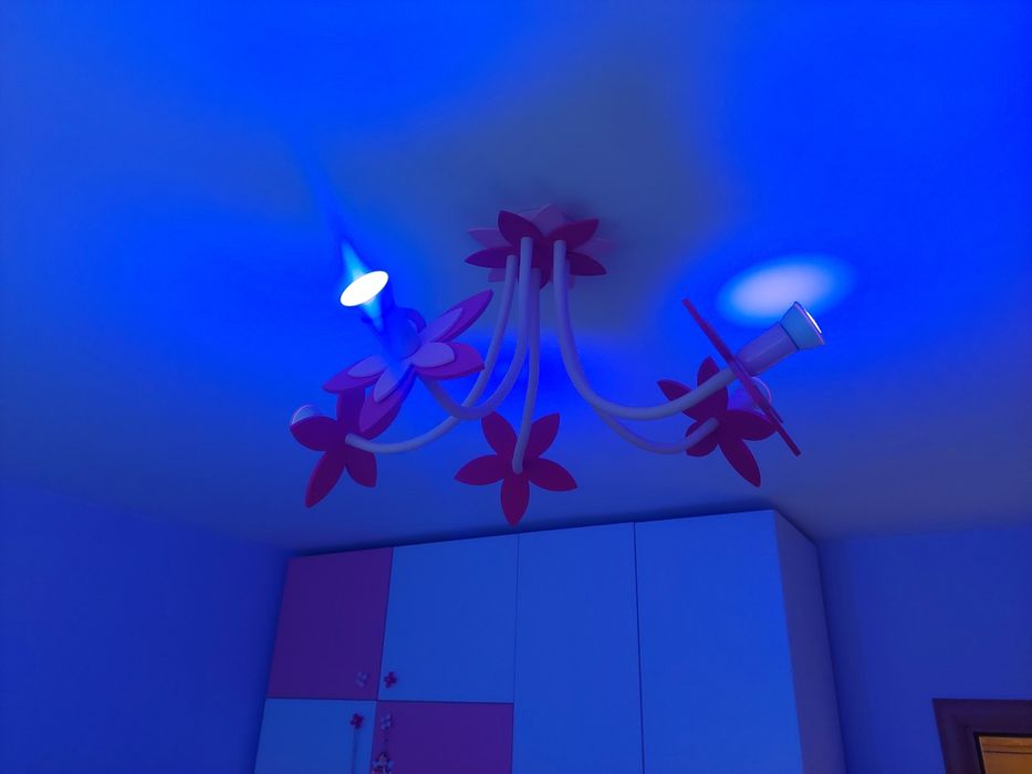 Полилей за детска стая - розови цветя