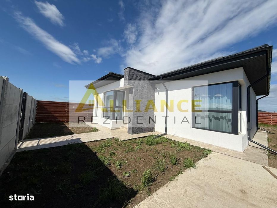 Casa individuala parter - 3 camere- 2 bai - teren 375mp