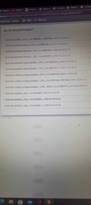 Pompa apa TOYOTA - noua