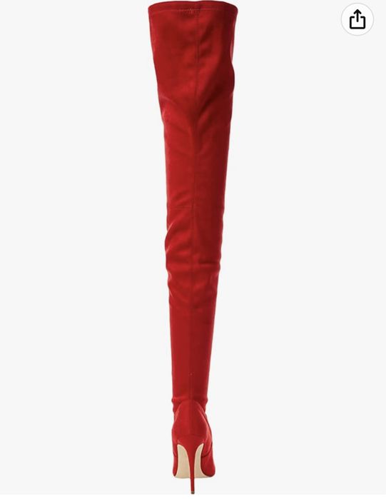 Cizme cu toc rosii Steve Madden