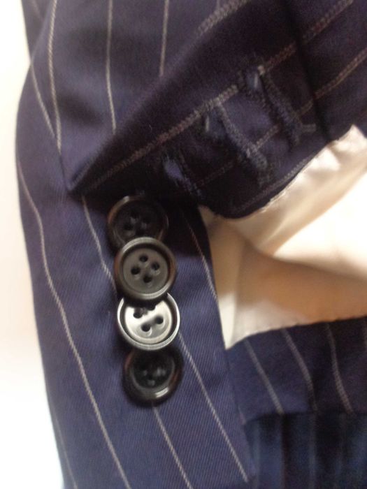 Sacou Brioni Nomentano Super 160's bleumarin cu dungi marime 53