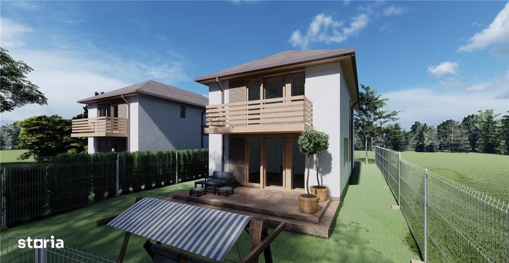 Casa unifamiliala cuplata prin garaj | 5 camere | Dezmir