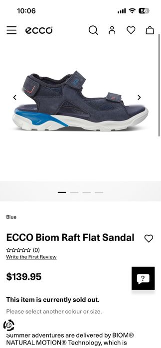 Sandale ECCO Biom Raft marimea 40