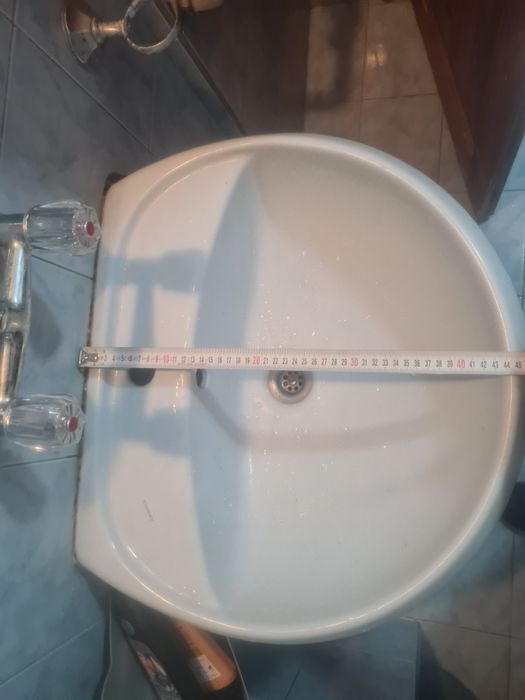 Мивка с ботуш син цвят