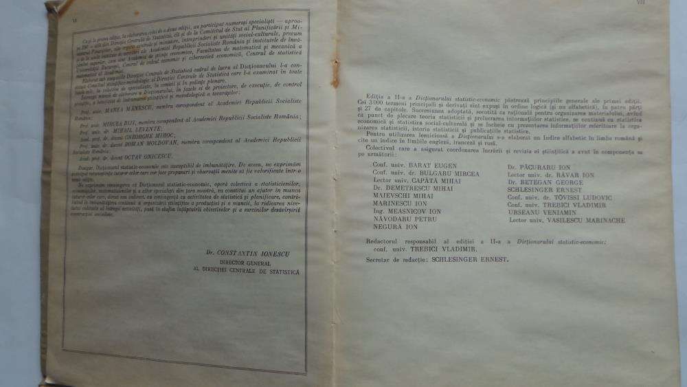 Dictionar Statistic Economic din anul 1969