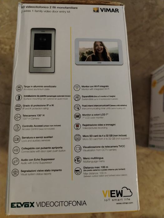ELVOX K40915 – kit videointerfon monofamilial 2 fire, monitor touchscreen 7 inch