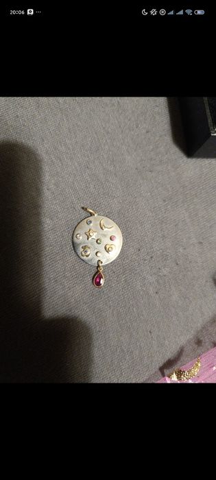 Pandantiv cheiță cu inimă – Aur 18K