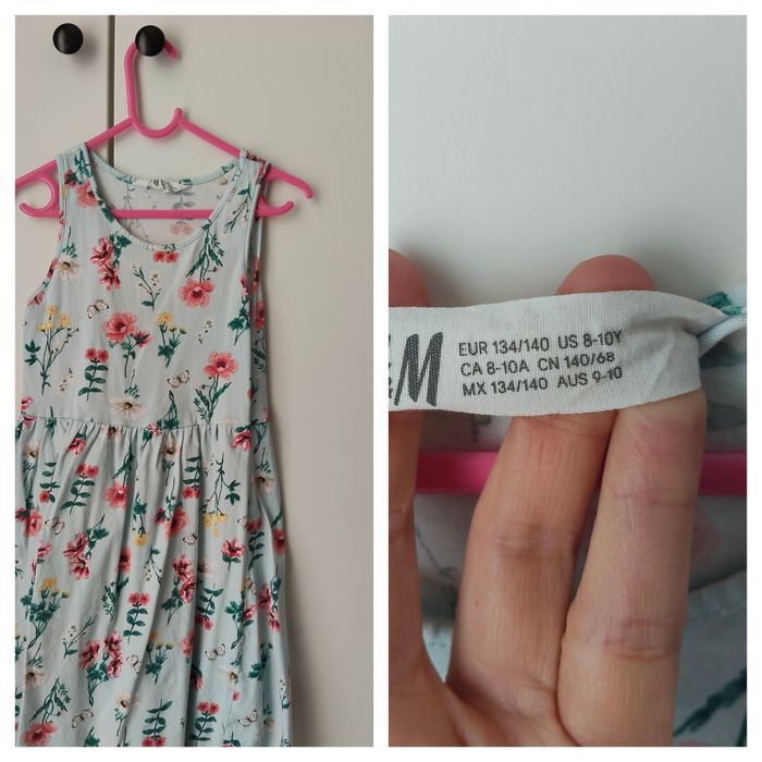 Set 5 rochițe H&M, 134-140, 8-10 ani