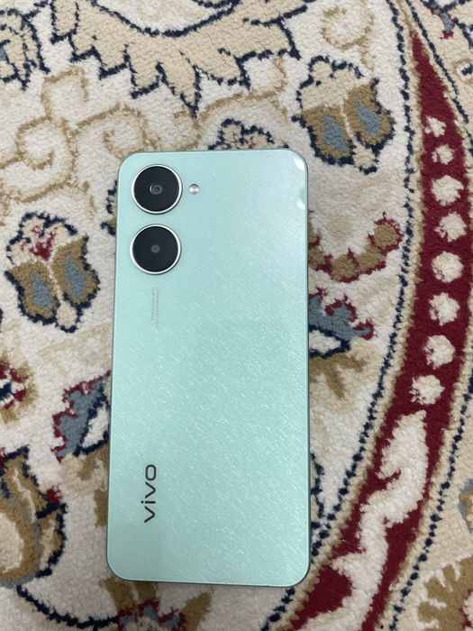 Vivo y03 салатовый цвет с коробкой