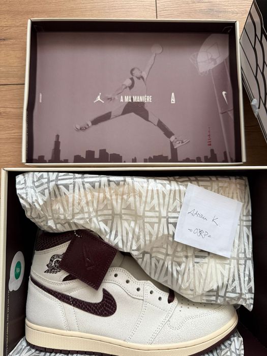 НОВИ! Nike x A Ma Maniere Bundle Jordan 1 & 2 EU 45 US 11 DSWT