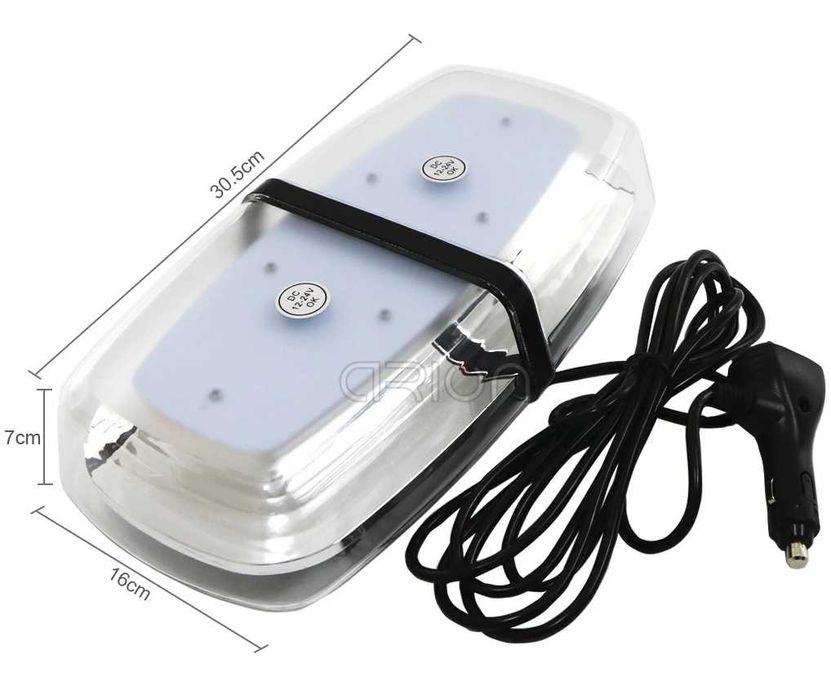 Сигнална лампа 12V подходяща за пътна помощ,камиони,трактори и др.