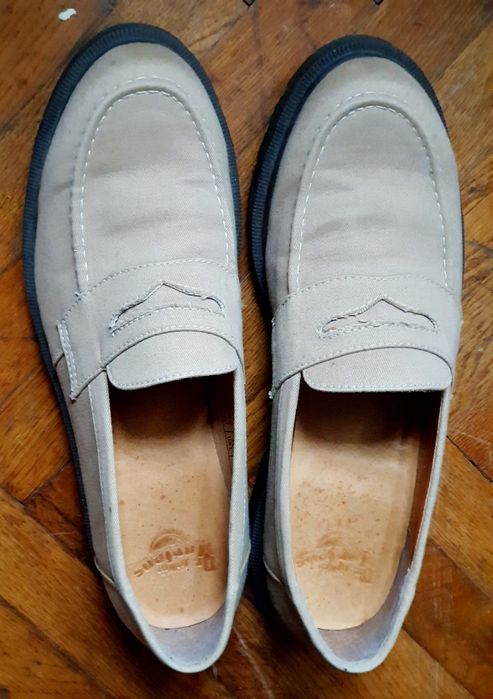Pantofi vara Dr. Martens 42 loafers crem textil-panza interior piele