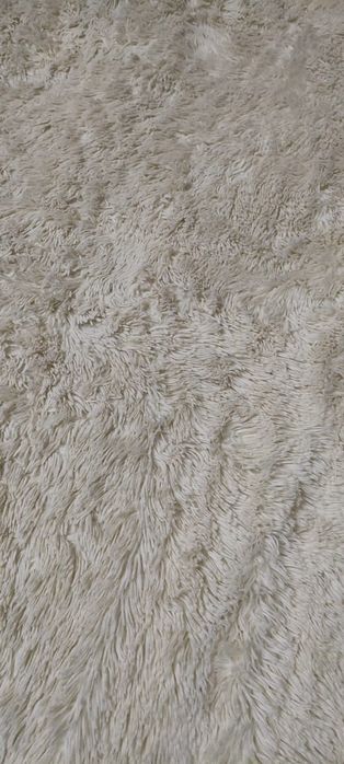 Плед травка белый