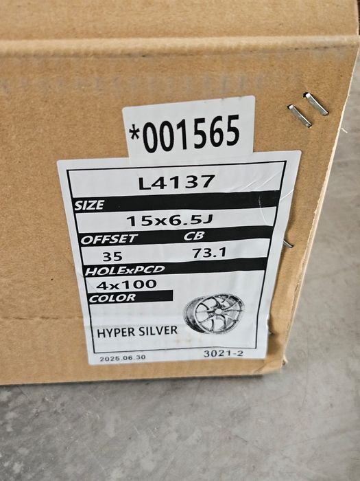 Новые диски BBS R15 4*100